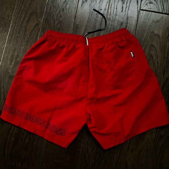 Hugo Boss Swim Shorts Red Men's Size Small - Picture 2 of 3